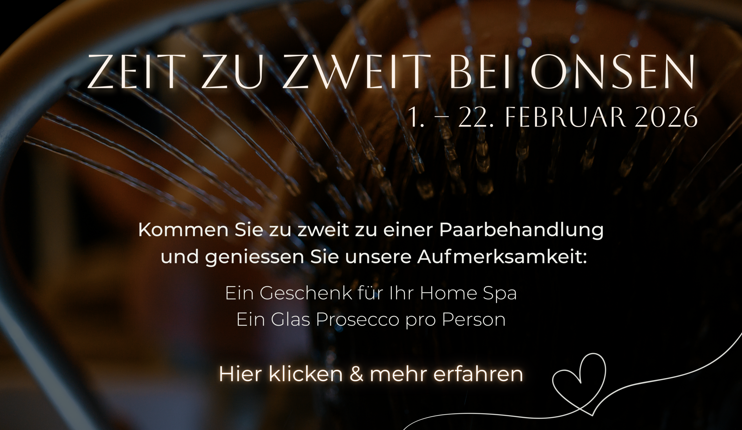 Valentinstag Aktion Head Spa Onsen Baden